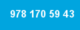978 170 59 43 978 170 59 43